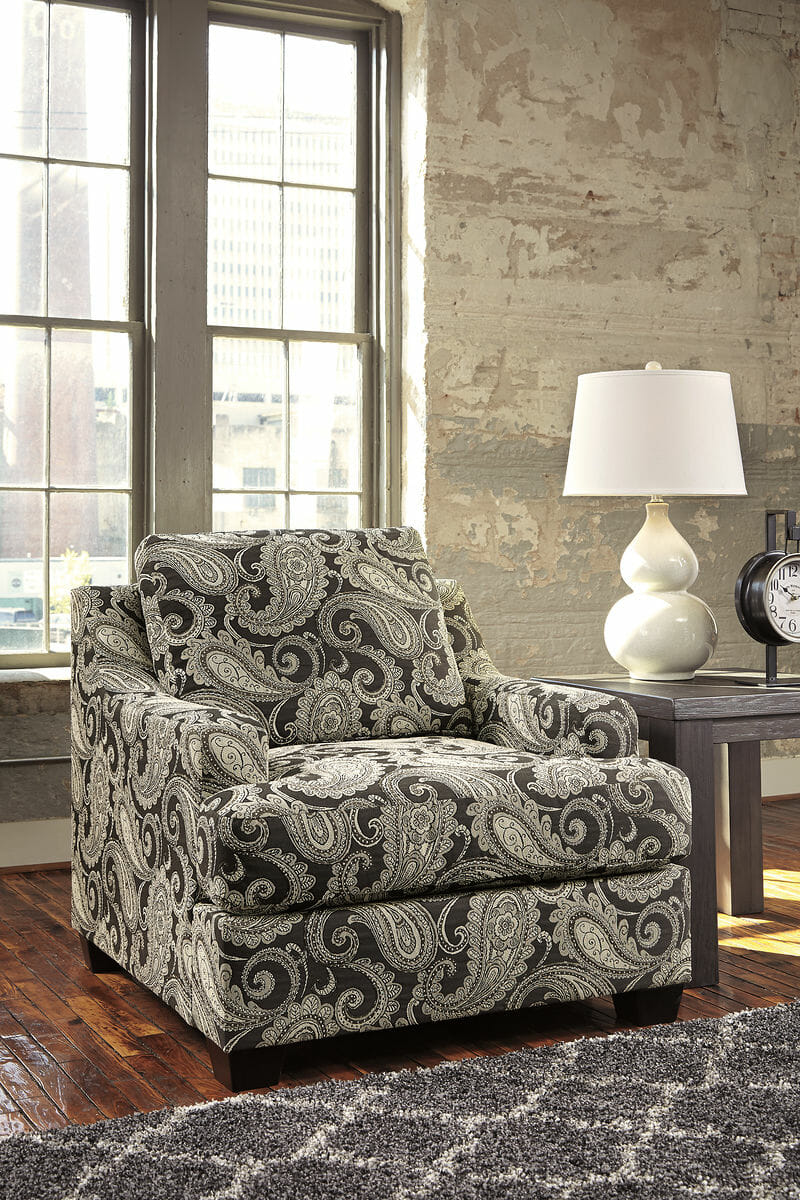 Gypsum Charcoal Accent Chair Nc Gallery Furniture