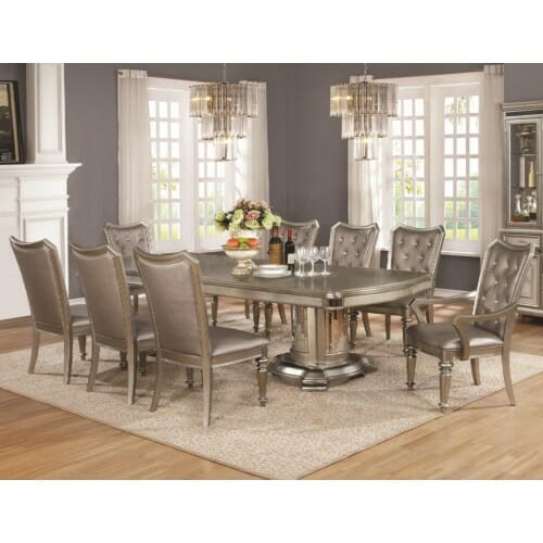Coaster Danette Contemporary Formal Dining W 8 Chairs Nc Gallery Furniture