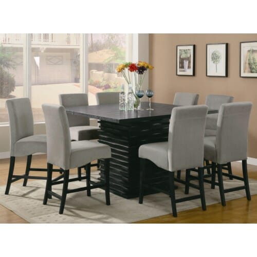 Coaster Stanton 9 Pc Counter Height Table 8 Chairs Nc Gallery